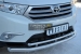 Toyota Highlander 2010 Защита переднего бампера  d63 ( секции) / d42 (дуга)  THZ-001254